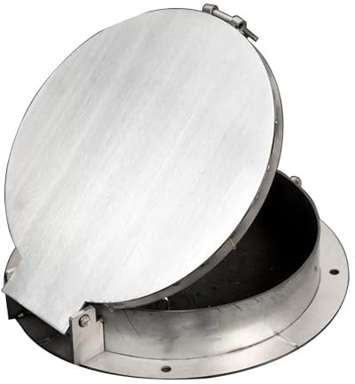 JLLEIZYZ Arqueta 60x60 con Tapa, Rejilla Desague Jardin, Material de Acero Inoxidable con Diseño de Cerradura, Adecuadas para Estacionamientos(20x6cm/8x2.4in)