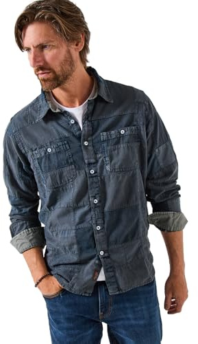 Joe Browns Men's Classic Collar Long Sleeve Patch Shirt
