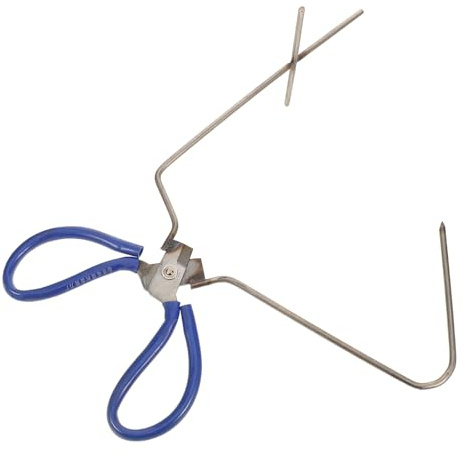 GARVALON Keramikglasurzange in Blau mit Ergonomischem Design aus Edelstahl Vielseitige Tonmodellierwerkzeuge für Töpferprojekte und Glasurtaucharbeiten