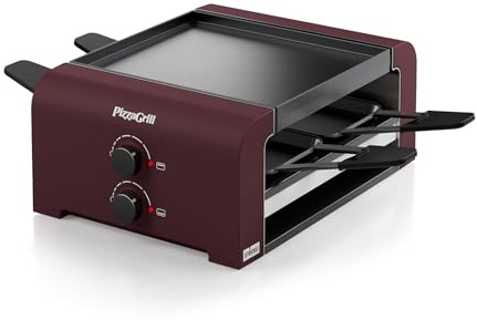 Stöckli Raclette PizzaGrill 4 Merlot Red