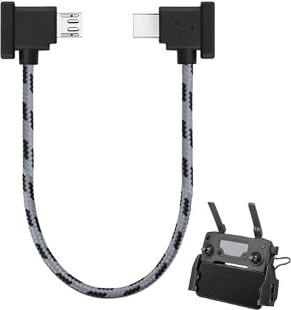 Menibeuty USB C auf Micro USB Fernsteuerung Kabel 15cm Nylon, Datenkabel Kompatibel mit DJI Mavic Mini, Mini 5 Pro, Mini 2/SE, Mavic Air, OTG Adapterkabel für DJI Controller zu Smartphone & Tablet