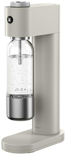 WMF Element One Wassersprudler, 3 Sprudelgrade, Vollautomatisches Sprudeln, Platzsparend, Elegant, Edelstahlgehäuse in der Trendfarbe Moon Dust, 0608166040