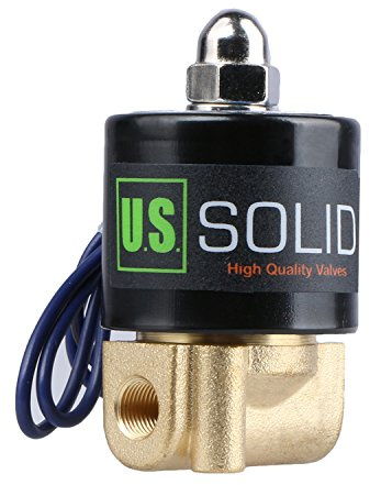 1/8 Brass Electric Solenoid Valve 12V DC G Thread Normally Closed NBR from U.S. SOLID
