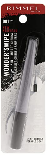 Rimmel London Wonder Swipe 2-in-1 Liner to Shadow - 001 Slay For Women 0.058 oz Eyeliner