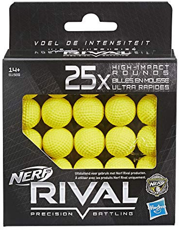 Nerf - Packung mit 25 Offiziellen Rival Schaumstoffkugeln
