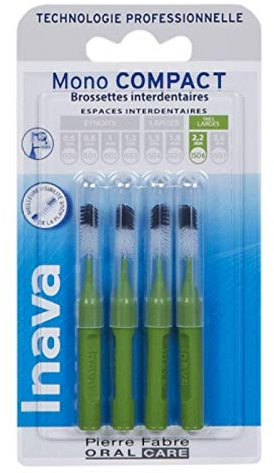 Inava - Brossettes Interdentaires 2.2 Mm Vert X4 Mono Compact Inava