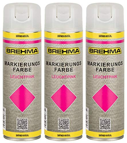 3x Markierungsspray Forstspray Markierungsfarbe leuchtpink