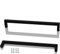 ANSIEDIO 2 Pack Black Stainless Steel Cupboard Handles - 256mm Kitchen Cabinet Door Handles Furniture Drawer T Bar Pulls