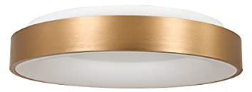 Steinhauer Ringlede Deckenleuchte Gold 38 cm Breit LED