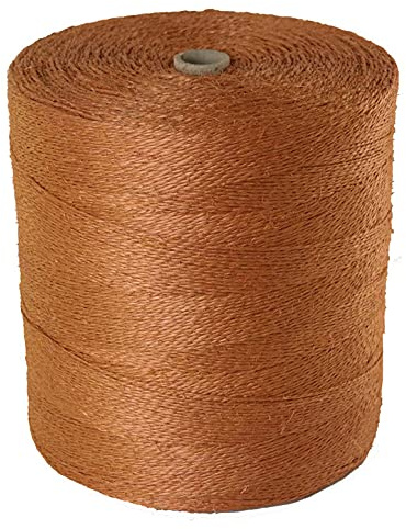 Sisal Cuerda de sisal, cuerda de sisal, diámetro aprox. 2 mm, longitud aprox. 3.600 metros, color terracota, mejor calidad, fabricado en Alemania