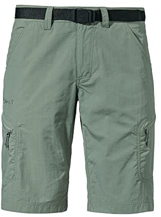 Schöffel Herren Shorts Silvaplana2, vielseitige Wanderhose mit separatem Gürtel, Outdoor Hose mit praktischen Taschen, laurel wreath, 46