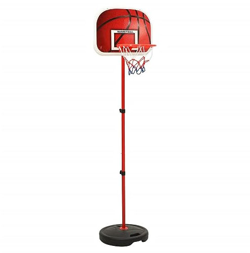 vidaXL Kinder Basketball Spiel-Set Verstellbar Basketballkorb Ständer Basketballständer Basketballanlage Korbanlage Basketballnetz 160cm