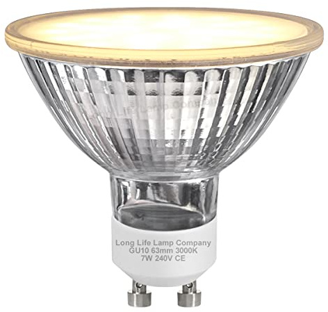 GU10 LED 63mm Warm White 7w Frosted Cover 240v Non Dimmable