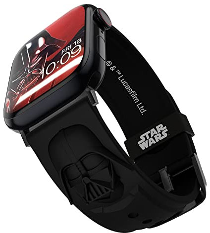 Star Wars: Darth Vader 3D Smartwatch Armband - Offiziell lizenziert, kompatibel mit jeder Größe und Serie der Apple Watch (Uhr nicht enthalten)