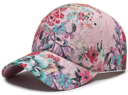 Baseball Cap Damen Basecap Kappe Herren Unisex Mütze Hut Baseballkappe Stickerei Streetwear Hip Hop Caps Im Chinesischen Stil Für Frauen Elegante Blumenmuster Rosa Schwarz Hüte Einst
