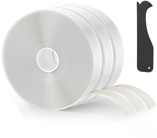 Rvhouse PBT2509W3 Butylklebeband, weiß, 2,5 cm x 9,4 m, 3 Stück, nicht härtend, Premium-Butyl-Dichtungsband für Wohnmobil, Fensterverglasung, Dachverglasung, Dach, Lecköffnung, Rohr,