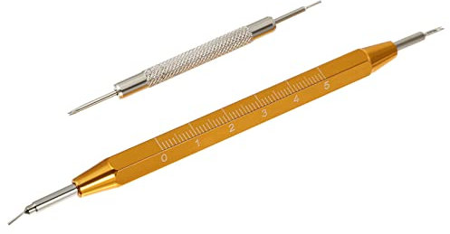 Gatuida 2pcs Watch Band Repair Tool Spring Bar Pin Remover Reversible Forks for Strap Installation and Removal for All Types