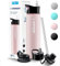 Wessper Gourde Thermique en Acier Inoxydable 700ml Anti-fuite Bouteille Isotherme, Thermos sans BPA avec 3 Couvercles | Gourde Rose Élégante Sport | Gourde Isotherme Enfants Adulte pour Camping