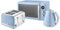 Swan Retro Kitchen Set, 1.5L Fast Boil Kettle & 4 Slice Toaster & 20L Digital Microwave, Blue, SK19020BLN, ST19020BLN, SM22030LBLN