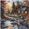 51buyoutgo Kreuzstich Set Vorgedruckt Landschaft Land, Stickvorlagen Stickbilder Vorgedruckt Kreuzstich Stickpackungen Stickpackung Cross Stitch Embroidery Kit Stickset Sticken Set Erwachsene Anfänger