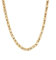 Königskette 6mm - 750 Weißgold vergoldet, Halskette Herren Damen, Schmuck Stilvoll, Elegant Schmuck, Durable Vergoldung, 50cm, Gold, Kein Edelstein