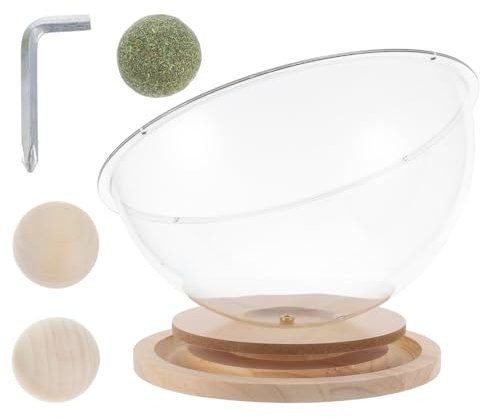 Supvox Katzenbett Nest Schreibtisch Holz Klein Mit Rotierendem Spielzeug Kätzchenhaus Für Hauskatzen Katzenbetten Katze