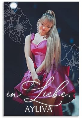 LKKHPEP Poster für Ayliva-Album-In Liebe-Poster, Leinwand, Wandkunst, dekoratives Wohnkultur, Gemälde für Wohnzimmer, Schlafzimmer, 30 x 45 cm, ungerahmter Stil