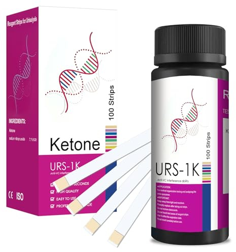 100 Stück Ketose Teststreifen, Ketosticks für Keto Ernährung und Diät, Heimgebrauch, Bequem und Schnell