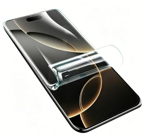 LXEEOLX Soft Hydrogel Screen Protector for iPhone 16 Pro 5G, 2-Pack | High Sensitivity Upgraded Non-breakable TPU Flexible Film for iPhone 16 Pro 5G, Anti-scratch, Fits Curved Screens Perfectly