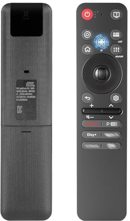 Universal Ersatzfernbedienung für LG Magic Remote MR25GA – AI Smart TV Fernbedienung mit Sprachsteuerung, Pointer, Scrollrad & Alexa – kompatibel mit 2025 OLED, QNED & UHD Heimkino TV