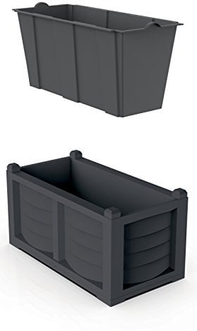Bama 31966 Kit Arredo, Antracite, 80x42.5x42 cm