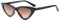 BOZEVON Women Triangle Sunglasses - UV400 Eyewear Retro Vintage Cat Eye Sunglasses Leopard Brown