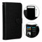 PH26® Etui Housse Folio pour Nokia Lumia 635 Format Portefeuille en éco-Cuir Noir avec Double clapet intérieur Porte Cartes, Fermeture magnétique et surpiqures Apparentes