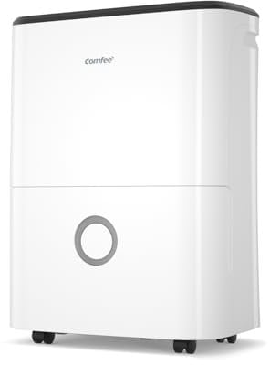 Comfee Luftentfeuchter 16L,Raumgröße ca. 80m³(32m²),entfeuchter mit 3 Betriebsarten,24H Timer ,Wassertank 3L,MDDF-16DEN7
