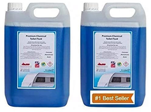 We Can Source It Ltd - Portable Fluid Toilet Cleaner - 10L Blue Chemical Fluid Cleaner for Loo, Boats, Caravan, Camping Toilet - Highly Concentrated and Long Lasting