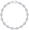 PLANETYS - Hohl Kaffeebohne Bohnenkette Armband 925 Sterling Silber rhodiniert - 6.2 mm Breite