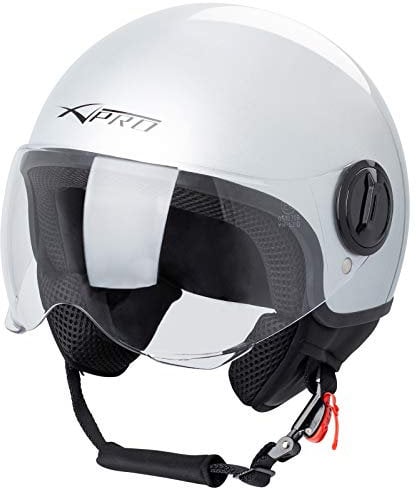 Casco Jet Demi Urban Moto Omologato ECE 22-06 Avio Sferica SonicMoto Argento M