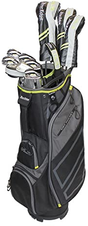 Tour Edge Hksrga10.b Juegos completos de Palos de Golf, Hombres, Negro/Gris/Verde, Adulto