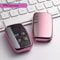 Kelay weiche TPU schlüsselanhänger Abdeckung Fernbedienung Premium schlüssel Schutz case kompatibel mit Land Rover entdeckung Sport evoque Aurora Jaguar xf xj xjl xel xfl f-Tempo 5 Tasten (pink)