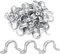 100 Pack 3/4 inch U Clamp Metal Rigid Pipe Strap with 2 holes, Stainless Steel U Bracket Pipe Clamps Hanger Fit for 3/4 inch Pipes