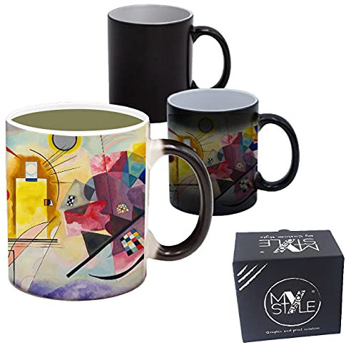 My Custom Style Tazza Magica termosensibile#Arte-GialloRossoBlu Kandinsky#325ml