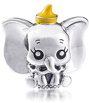 PANDOCCI 2021 Muttertagsgeschenk Dumbo Perle 925 Silber DIY Passend für Original Pandora Armbänder Charm Modeschmuck