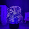 Anime Jojo Bizarre Abenteuer Schlafzimmer Dekoration 3D Illusion Licht LED Nachtlicht Manga Jojo Jotaro Kujo Geburtstagsgeschenk-16 Farbe mit Fernbedienung