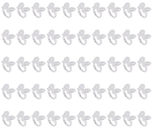 Clear Butterfly 50Pcs/Set Polish Gel Nail Chart Ring, Flower Butterfly Manicure Tip for Home DIY Nail Art Color Display Tool