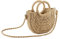 CHIC DIARY Summer Beach Straw Bag for Women Crossbody Top Handle Shoulder Handbag Handwoven Rattan Clutch Purse (Khaki)