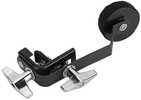 Snare Drum Dämpfer, Tone Control Schalldämpfer Legierung Metall Praktisches Design Clip Praktisch Kompakt für Kontrolle oder Eliminieren übermäßiger Obertöne für Snare Drums(Schwarz)