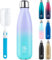 BOGI Insulated Water Bottles,750ml Metal Water Bottle,Leakproof Stainless Steel Water Bottle Keep Hot and Cold Water Bottle Bike Gym Sports Water Bottle for Girls Kids with Cleaning Brush(PMint)