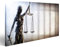 islandburner Bild auf Leinwand Lady Justice Gefängnis Strafrecht Konzept Wandbild Poster Kunstdruck Bilder 100x57cm