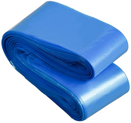 MFUOE 100 Pieces Tattoo Clip Cord Covers Plastic Blue Clip Cord Sleeves Tattoo Machine Bags Tattoo Sleeve Bags (Blue)
