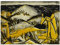 JUNIWORDS Poster, Otto Mueller, Zwei Mädchen in den Dünen, Sylt, 32 x 45 cm (3001652)